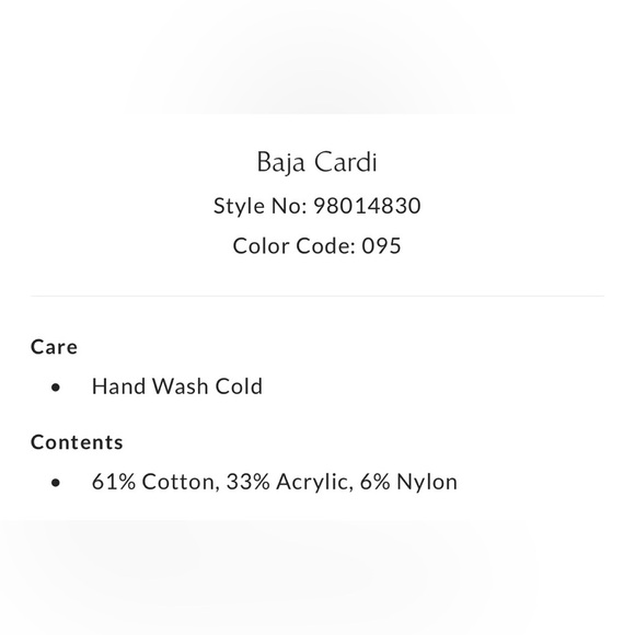 Free People Baja Cardi Size Large NWT - Picture 7 of 15